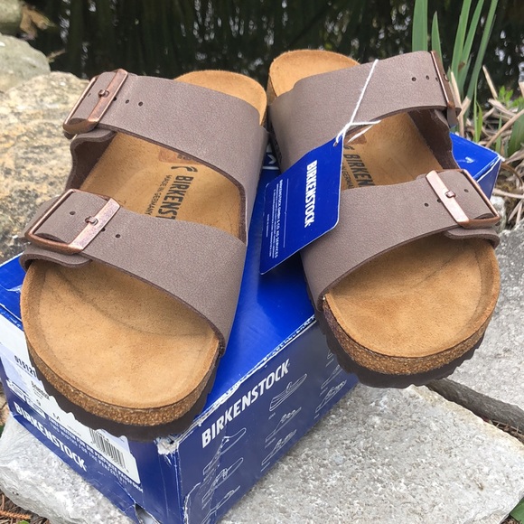 New In Box-Birkenstock Arizona-Stone-Sz 40 (9)-Medium-Narrow Fit - Picture 2 of 16